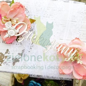 Wycinanka Kreatywna Pracownia napis Dziękujemy x