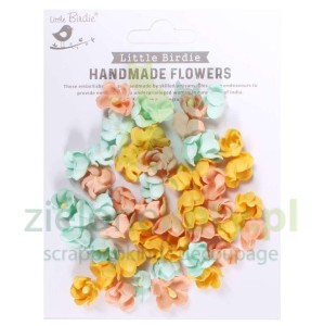Kwiatki Little Birdie Paula Pearl Pink 50szt mix kolorów