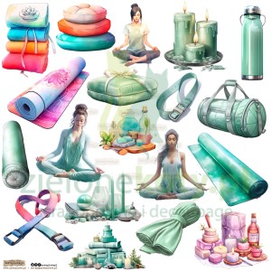 Naklejki papierowe ScrapLove Yoga 1