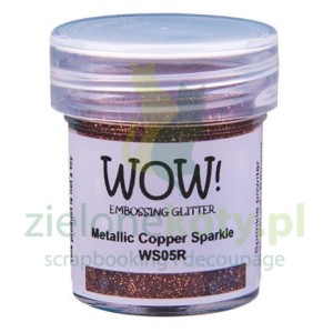 Puder do embossingu Wow! Metallic Copper Sparkle brokatowy miedziany