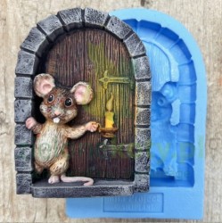 Forma foremka silikonowa Mila Project myszka w drzwiach