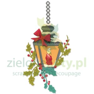 Wykrojnik Sizzix Thinlits Festive Lamp Light latarenka świąteczna