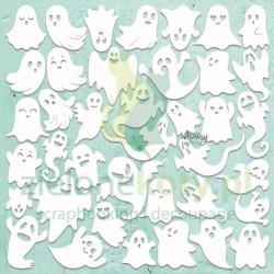 Wycinanka tekturka Mintay Chippies Ghosts duszki