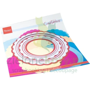 Wykrojnik Marianne Design Creatables Scalloped Circles ramki koła z falbanką