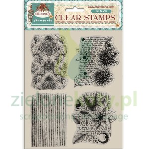 Stempel Stamperia The Nutracker poinsencja, damask