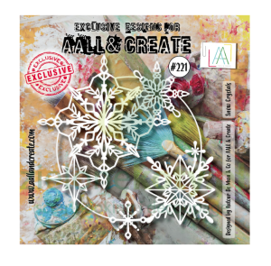 Szablon maska AAll & Create 15x15cm Snow Crystals płatki śniegu