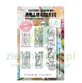 Stemple akrylowe AALL & Create Tickets bilety