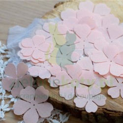 Płatki do kwiatów z materiału 24szt brzoskwiniowe