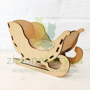 HDF Baza Artistiko sanie Mikołaja 12cm x