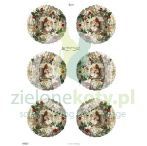 Papier ryżowy decoupage Mariviri Design A4 medaliony z aniołkiem x