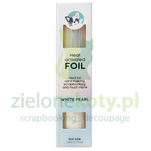 Folia do złoceń / termotransferu Studio Light Essentials Heat Activated Foild White Pearl biała perłowa