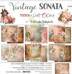 Zestaw papierów 30x30 Craft O'Clock Vintage Sonata