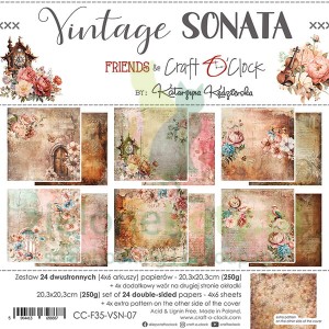 Zestaw papierów 20x20 Craft O'Clock Vintage Sonata