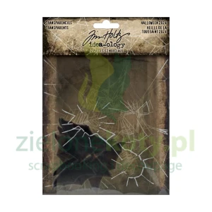 Przezroczyste elementy Tim Holtz Idea-Ology Halloween zbita szybka nietoperz x