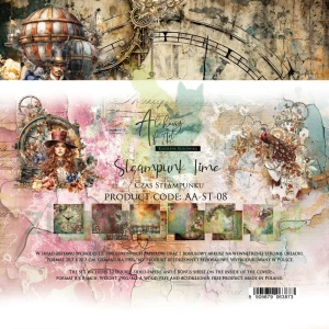 Zestaw papierów 20x20 Alchemy Of Art Steampunk Time