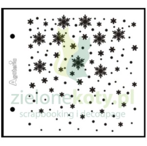 Szablon maska Agateria 14x15,5cm Śnieżynki spadające x