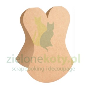 Baza na kartkę Gorset 21cm kraft