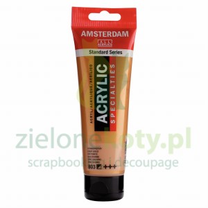 Farba akrylowa Amsterdam Deep Gold 120ml złota półkryjąca metaliczna