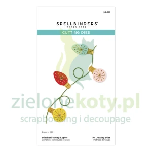 Wykrojnik Spellbinders Stitched String Lights lampki świąteczne