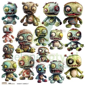 Naklejki papierowe ScrapLove Creepy Zombie 1