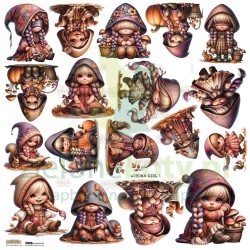 Naklejki papierowe ScrapLove Autumn Girl 1 x