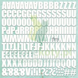 Wycinanka tekturka Mintay Chippies Litery