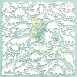 Wycinanka tekturka Mintay Chippies Dinozaury