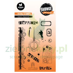 Stempel akrylowy Studio Light Grunge Collection Inspire Happiness