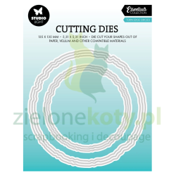 Wykrojnik Studio Light Essentials Torn Edge Circles ramki koło przedarte brzegi