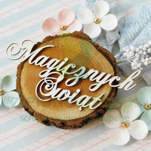 Wycinanka Kreatywna Pracownia napis "Magicznych Świąt"