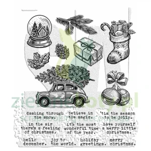 Stemple Tim Holtz Stampers Anonymous Home For Christmas elementy świąteczne