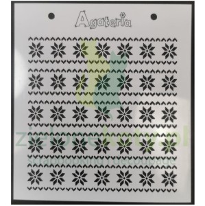 Szablon maska Agateria 14x15,5cm Border Zimowy