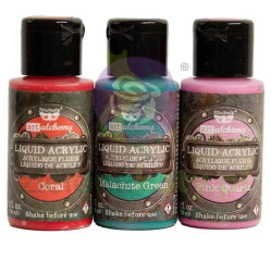 Zestaw farb akrylowych Prima Finnabair Art Alchemy Liquid Acrylic  30ml / 3szt Precious