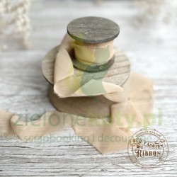 Wstążka szyfonowa Vintage Old Fashion Ribbon 1,4m Wanilia beżowa