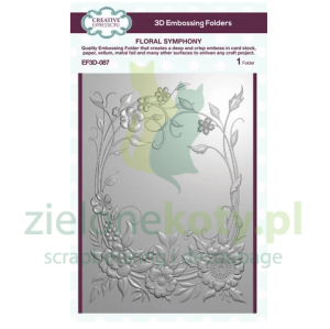 Folder do embossingu Creative Expressions 3D Floral Symphony ramka kwiaty x