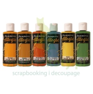 Farby akrylowe Stamperia Allegro Selection Art Of travelling 60ml / 6szt