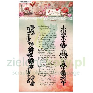 Stempel Studio Light Love of My Life Borders bordery pismo kaligraficzne x