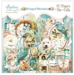 Zestaw dodatków Die Cuts Mintay Winged Melodies papierowe elementy 60szt