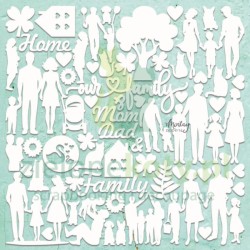 Wycinanka tekturka Mintay Chippies Rodzina