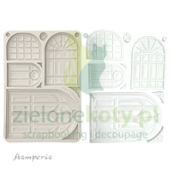 Forma foremka silikonowa Stamperia A5 Masquerade Windows okna