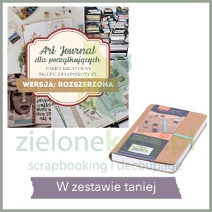 Zestaw art Journal dla początkujących - notes + pakiet rozszerzony z tutorialem