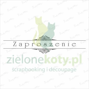 Stempel Crafty Moly napis "Zaproszenie"