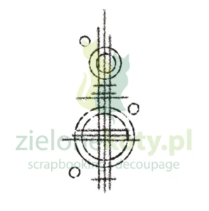 Stempel polimerowy Agateria Schemat mixed media tło