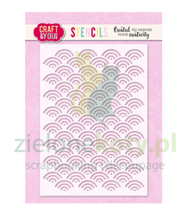 Szablon maska Craft&You 10,5x15cm Waves fale