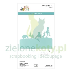 Wykrojnik Spellbinders Pooh & Friends Silhouette Kubuś Puchatek i przyjaciele border