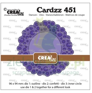 Wykrojnik Crealies Cardzz Confetti Circles ramka koło 9,5cm