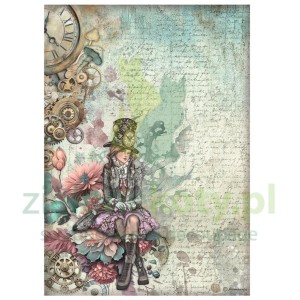Papier ryżowy decoupage Stamperia A4 Master Of Magic Lady kobieta