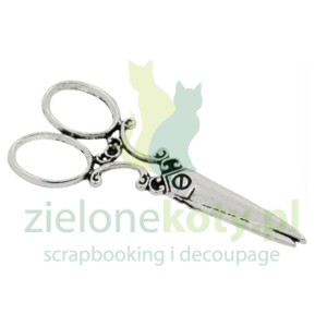 Metalowa zawieszka nożyczki 6cm srebrne 