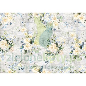 Papier bibuła Tissue Ciao Bella 69x49cm Symphony of Elegance kwiaty