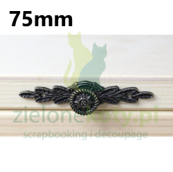 Metalowy uchwyt ozdobny 7,5cm do pudełka